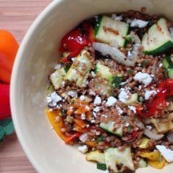Grilled Vegetable Salad with Wheat Berries