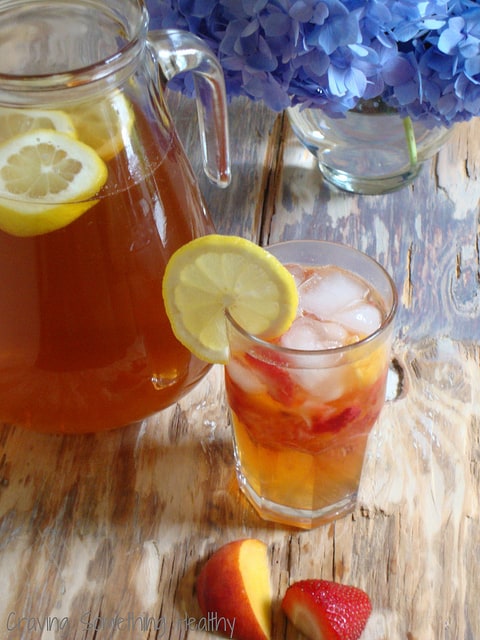 Fruited Iced Sun Tea |Craving Something Healthy