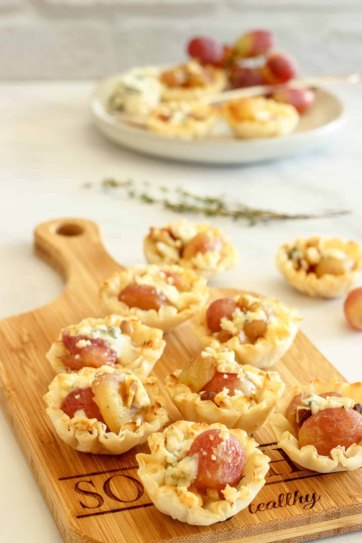 Roasted Grapes Phyllo Cup Appetizers | Craving Something Healthy