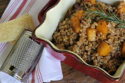 Butternut Squash Farrotto with Montasio|Craving Something Healthy