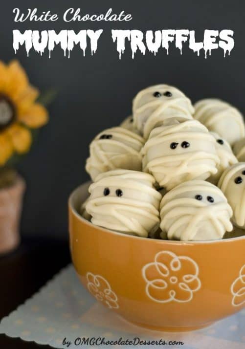 White Chocolate Mummy Truffles|OMG Chocolate Desserts