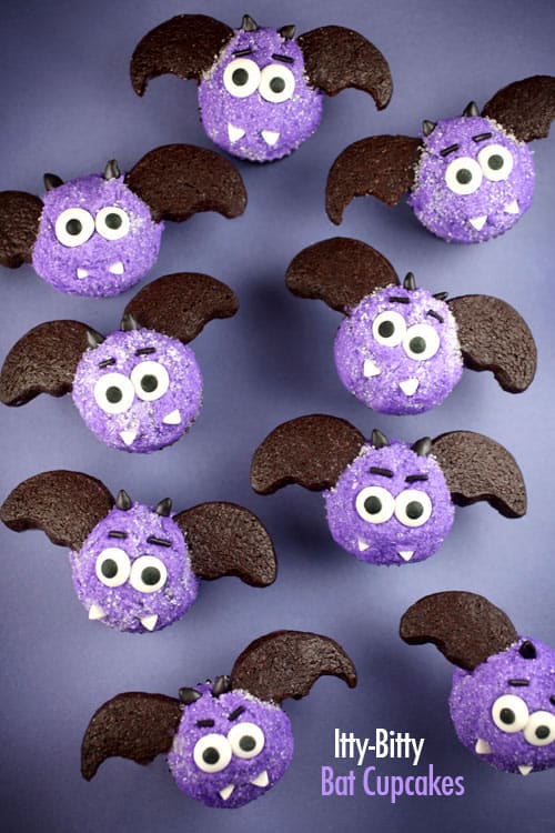 Itty Bitty Bat Cupcakes|Bakerella