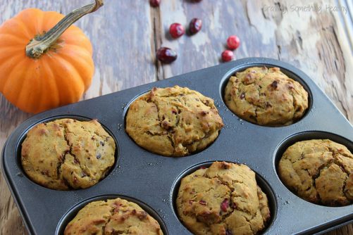 Pumpkin Cranberry Muffins|Craving Something Healthy