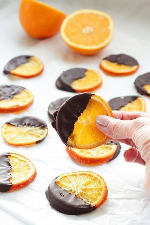 Dark Chocolate Covered Candied Orange Slices|Craving Something Healthy