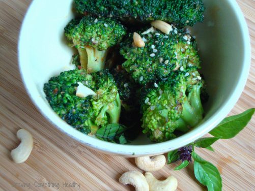 Spicy Broccoli with Peanut Sauce