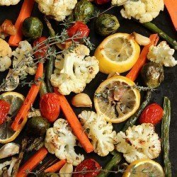 Lemon Thyme Roasted Vegetables|Craving Something Healthy