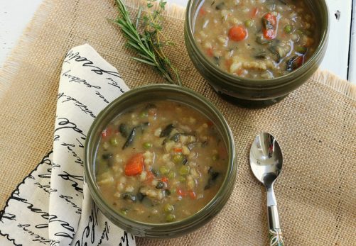 Bean and Barley Vegetable Soup|Craving Something Healthy