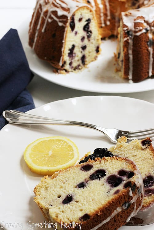 Wild Blueberry Lemon Cream Cheese Poundcake|Craving Something Healthy