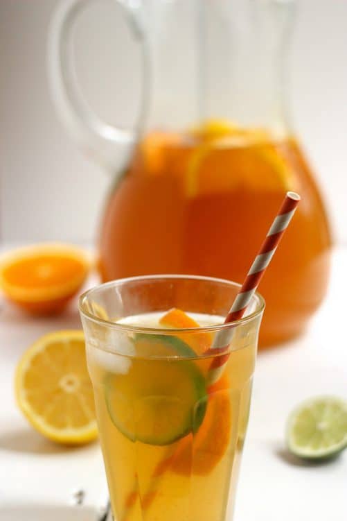 Citrus Spiked Chai Sun Tea|Craving Something Healthy 