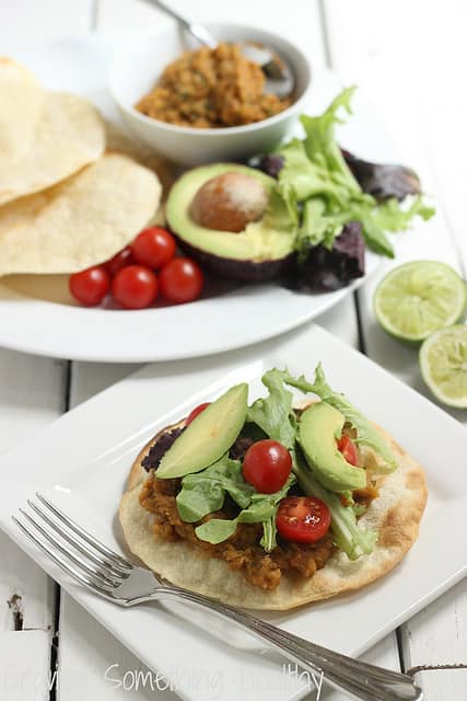 Chipotle Lentil Tostadas|Craving Something Healthy 