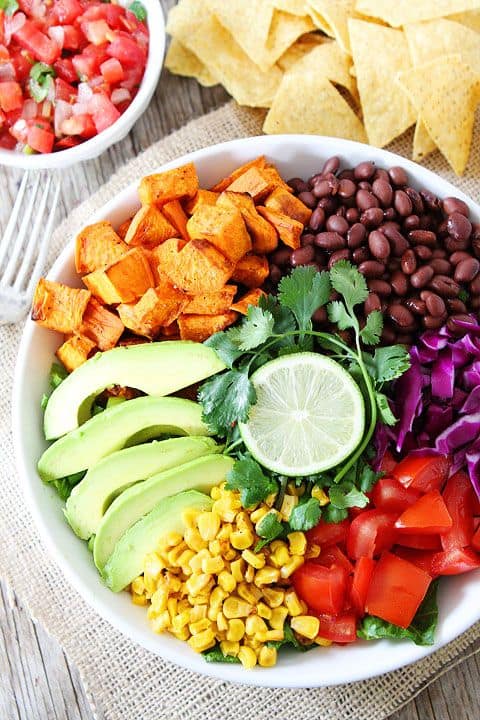 Sweet Potato and Black Bean Mexican Salad|Two Peas and Their Pod