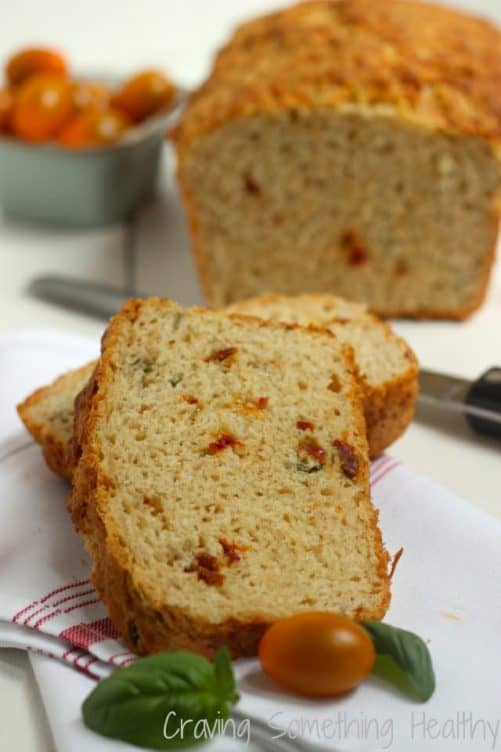 Sun Dried Tomato and Parmesan Quick Bread|Craving Something Healthy