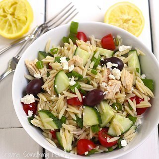 Rotisserie Chicken and Orzo Greek Salad
