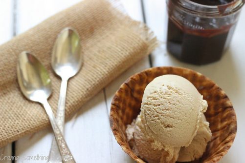 Kahlua Coconut Ice Cream with Mexican Hot Fudge Sauce|Craving Something Healthy