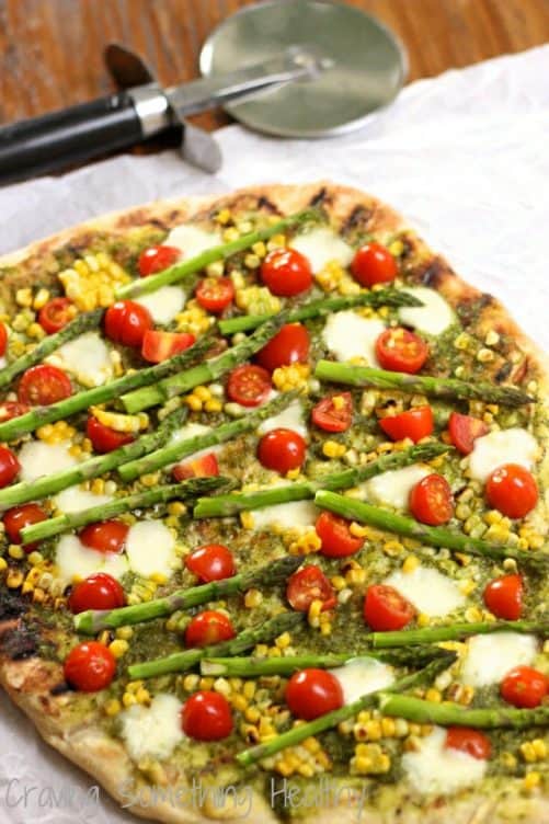 Summer Harvest Grilled Pizza|Craving Something Healthy