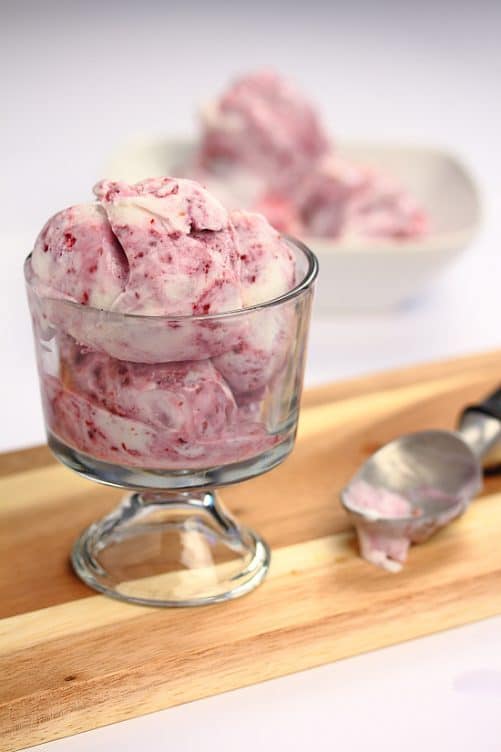 Vegan Coconut Berry Swirl Ice Cream|Barbara Cooks