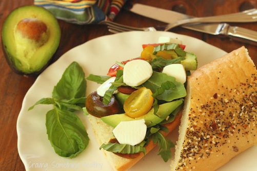 Avocado Caprese Sandwich|Craving Something Healthy