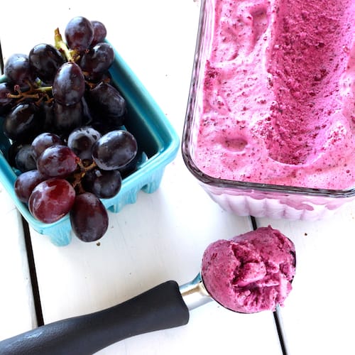 Black Grape Sorbet @Craving Something Healthy