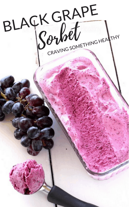 Just Black Grapes sorbet|Craving Something Healthy