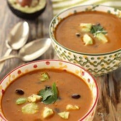 Chipotle Sweet Potato and Black Bean Soup|Craving Something Healthy