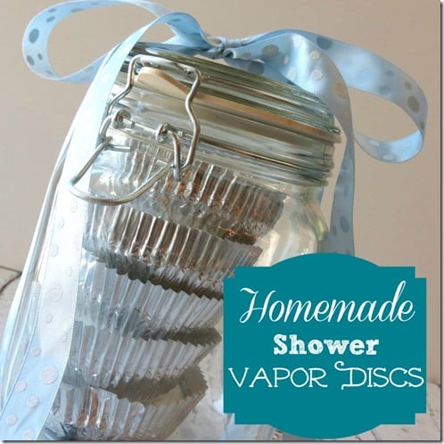 Homemade Shower Vapor Discs|The Taylor House