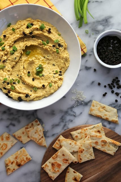 Curry Hummus with Currants and Olive Oil|Joy the Baker