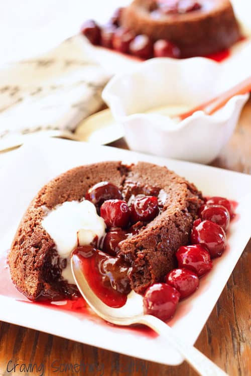 Black Forest Molten Chocolate Lava Cake|Craving Something Healthy