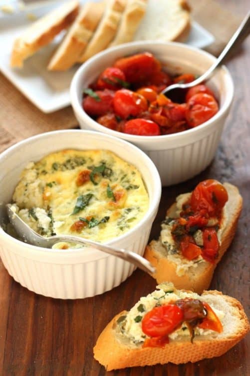 Baked Ricotta with Caramelized Tomatoes|Craving Something Healthy