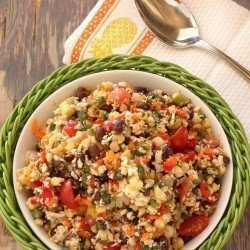 Southwest Cauliflower Rice Confetti Salad|Craving Something Healthy