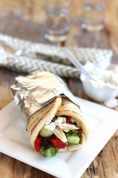 Greek Chicken Gyros with Tzatziki Sauce|Craving Something Healthy