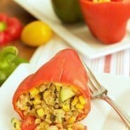 Garden Stuffed Sweet Peppers|Craving Something Healthy