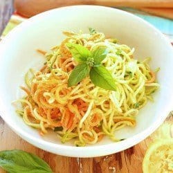Lemon Parmesan Zucchini Noodles|Craving Something Healthy