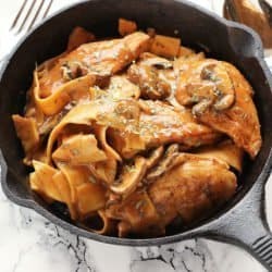 Skillet Tarragon Chicken with Noodles|Craving Something Healthy