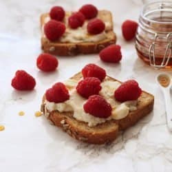 Raspberry Ricotta Toast|Craving Something Healthy