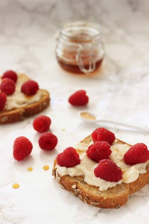 Raspberry Ricotta Toast|Craving Something Healthy