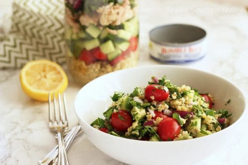 Tuna & Freekeh Tabouli Salad|Craving Something Healthy