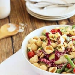 Farmers Market Pasta Salad with Lemon Buttermilk Dressing|Craving Something Healthy