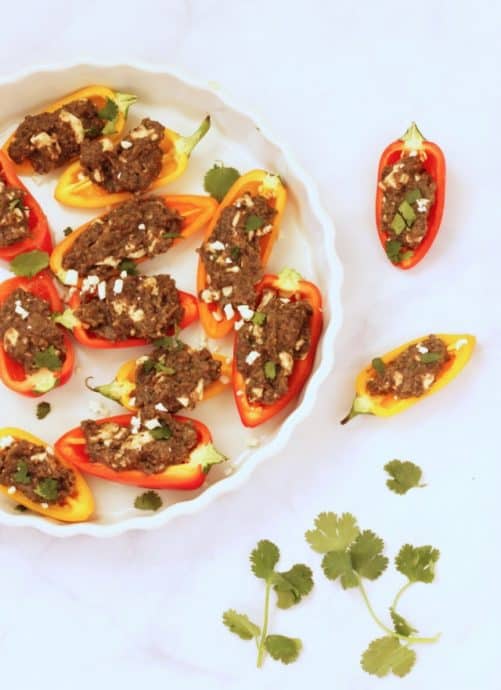 Southwest Stuffed Mini Sweet Peppers|Craving Something Healthy