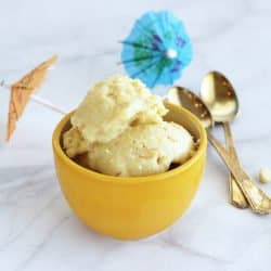 Pina Colada Ice Cream with Salted Macadamias|Craving Something Healthy