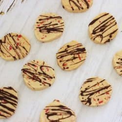 Chocolate Peppermint Slice 'n Bake Shortbread Cookies