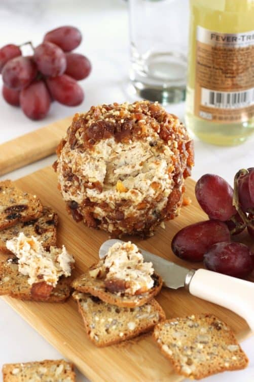 Apricot Pecan and Honey Goat Cheese Ball