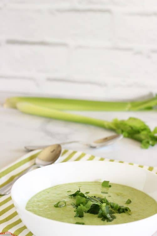 Cool Cucumber Celery and Avocado Soup