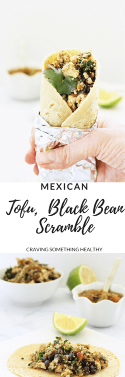 Mexican Tofu and Black Bean Scramble|Craving Something Healthy