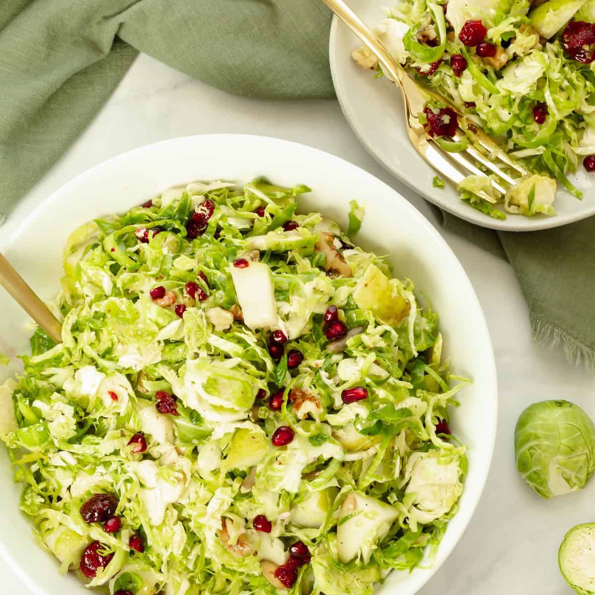 Shaved Brussels Sprouts Salad