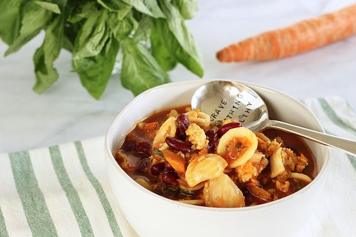 Chunky Italian Turkey Fennel Soup|Craving Something Healthy
