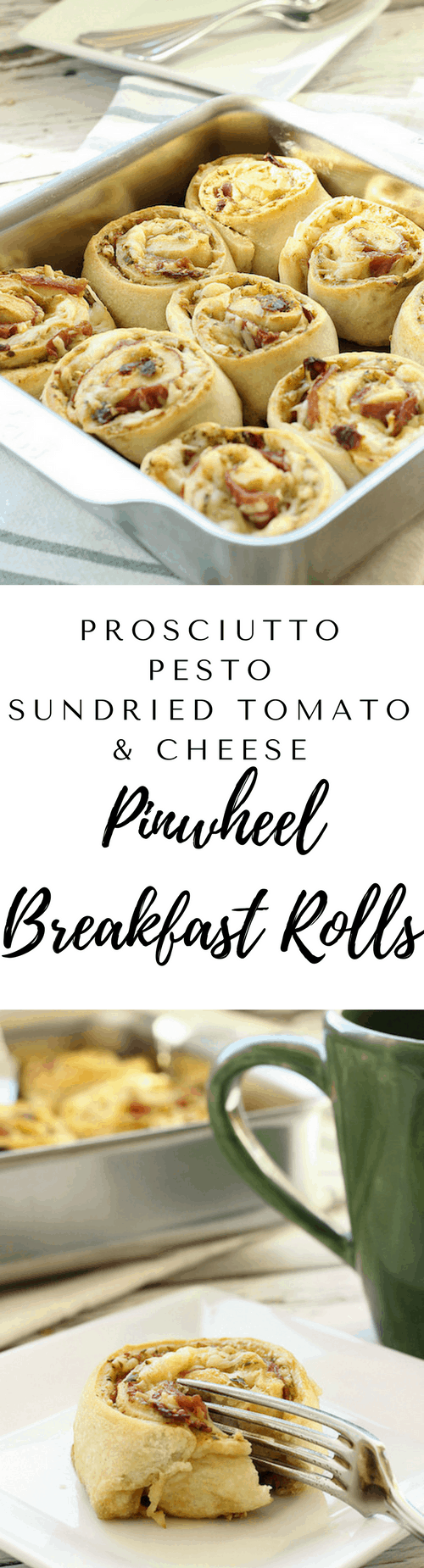 Prosciutto & Cheese Pinwheel Breakfast Rolls|Craving Something Healthy