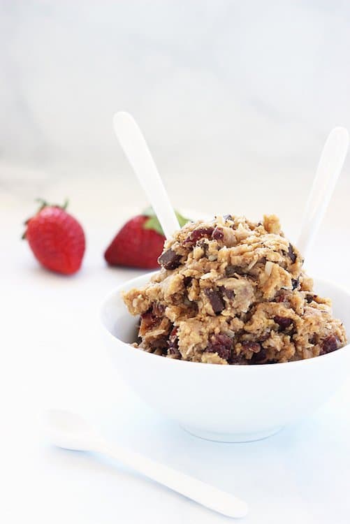 Loaded Oatmeal Chocolate Chip Cookie Dough Dessert Hummus