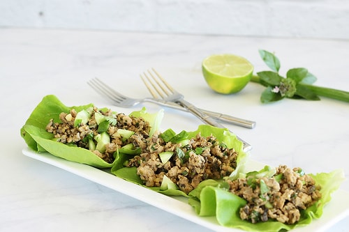 Thai Turkey Mushroom Larb Salad | Craving Something Healthy