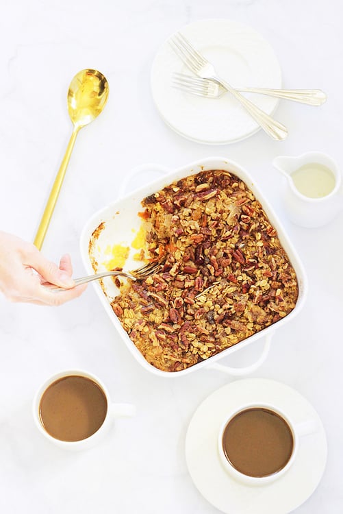 Carrot Cake Baked Oatmeal |Craving Something Healthy