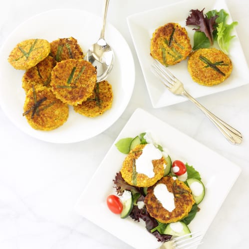 Spicy Lentil Cauliflower Falafel Cakes | Craving Something Healthy